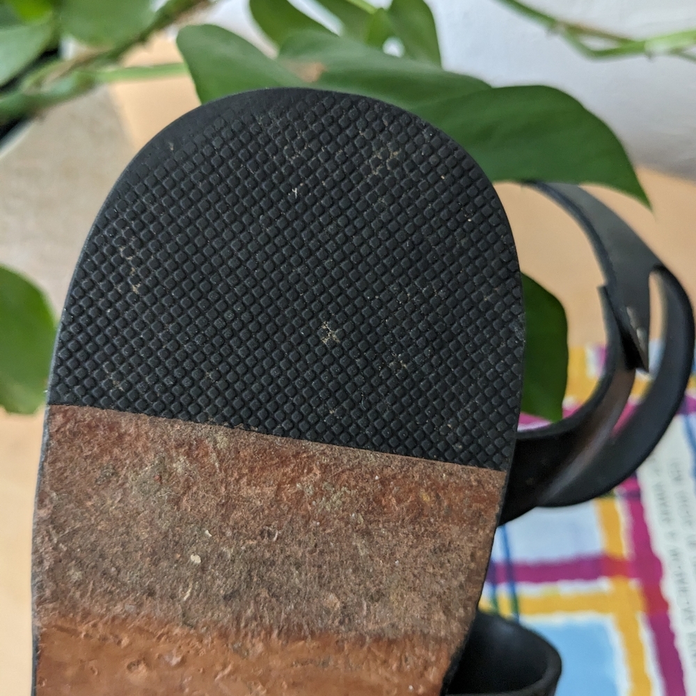 Rag & Bone Black Leather Strappy Women's Sandals - Picture 6 of 6